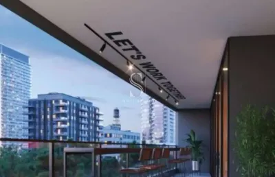 Condominio on vila madalena na vila pompéía, studio de 38m² com 1 dormitório, varanda.