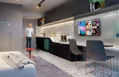 Condominio on paulista no paraiso, studio de 23m² com 1 dormitório, cozinha, sem vaga.