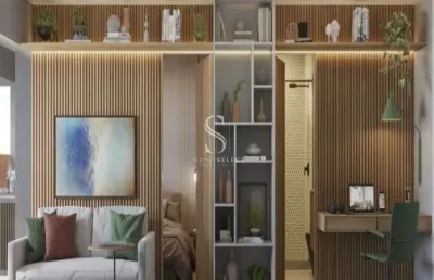 Condomínio oriz campo belo - apartamento de 44m² com 2 dormitórios, sala, banheiro e vaga.