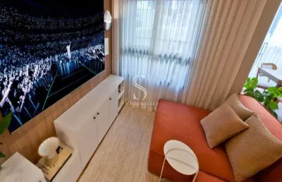 Condomínio barô higienópolis - apartamento de 57m² com 2 dormitórios, suíte, 2 banheiros e varanda.