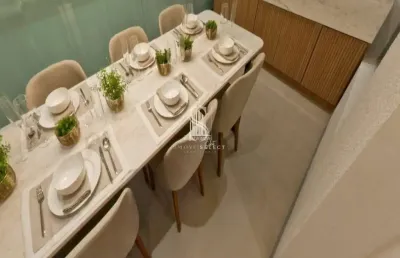 Condomínio modern campo belo - apartamento de 54m² com 2 dormitórios, suíte, 2 banheiros e varanda.