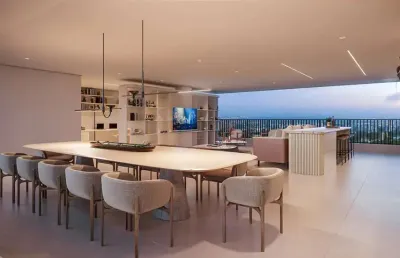 Condomínio biotique ibirapuera - apartamento de 205m² com 3 suítes, sala, 4 banheiros e 3 vagas.