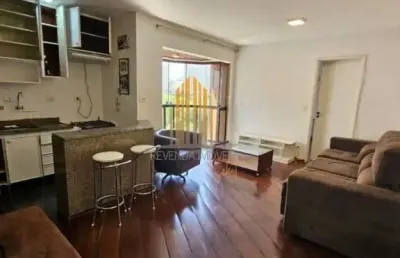 Condomínio edifício carla em santa cecília, apartamento 45m² com 1 suíte, 1 vaga.