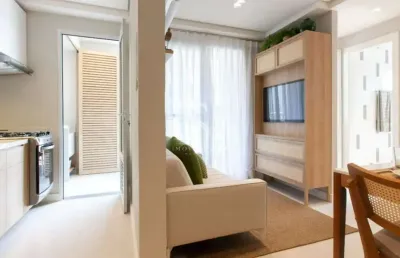 Apartamento de 35m² com dois dormitorios e um banheiro em barra funda condomínio edifício flow local
