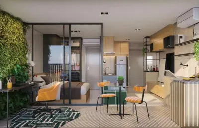 Condominio the collection madalena em sumaré, apartamento de 37m² com 1 dormitório, sem vaga.