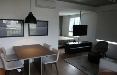 Condominio geo berrini na cidade monções, apartamento mobiliado de 61m² com 1 suíte, 1 vaga.