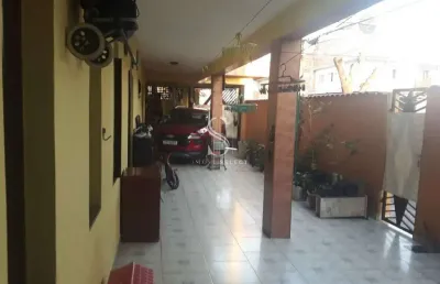 Calmon viana - poá, casa residencial e comercial de 327,6m² com 5 dormitórios, 2 banheiros, 3 vagas.