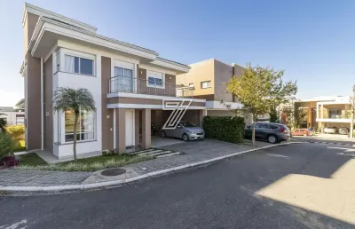 Casa em condomínio fechado com 4 quartos à venda na rua hermenegildo luca, 101, santa felicidade, curitiba, 254 m2 por r$ 2.490.000