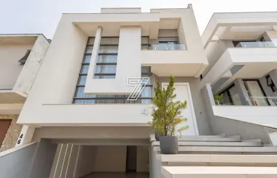 Casa em condomínio fechado com 4 quartos à venda na rua luiz kula, 101, santo inácio, curitiba, 321 m2 por r$ 2.890.000
