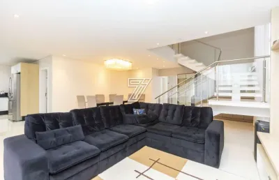 Casa em condomínio fechado com 4 quartos à venda na rua pedro skora, 04, bacacheri, curitiba, 316 m2 por r$ 2.990.000