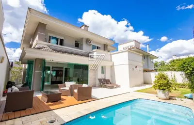 Casa em condomínio fechado com 4 quartos à venda na rua josé nicco, 360, mossunguê, curitiba, 381 m2 por r$ 3.750.000