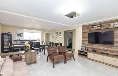 Casa em condomínio fechado com 4 quartos à venda na rua hermenegildo luca, 101, santa felicidade, curitiba, 268 m2 por r$ 2.000.000