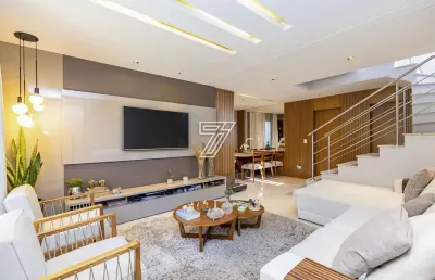 Casa em condomínio fechado com 3 quartos à venda na rua josé alceu berger, 79, boa vista, curitiba, 230 m2 por r$ 1.690.000
