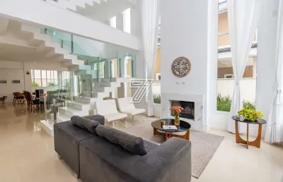 Casa em condomínio fechado com 4 quartos à venda na rua josé tomasi, 142, santa felicidade, curitiba, 346 m2 por r$ 2.700.000