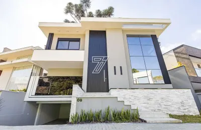 Casa em condomínio fechado com 3 quartos à venda na rua luiz zilli, 412, campo comprido, curitiba, 334 m2 por r$ 3.495.000