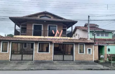 Casa a 200m da praia, com 4 dormitórios à venda, 260 m² por r$ 1.050.000 - indaiá - caraguatatuba/sp