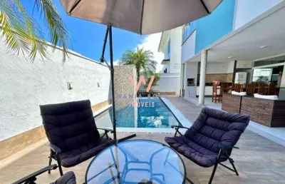 Casa alto padrão, com 5 dormitórios à venda, 328 m² por r$ 2.500.000 - massaguaçu - caraguatatuba/sp