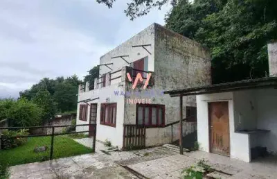 Casa a 100m da praia, com 3 dormitórios à venda, 380m² por r$980.000 - barequeçaba - são sebastião/sp