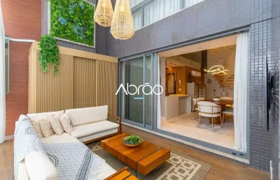 Apartamento garden triplex de 3 quartos mobiliado no mercês, em curitiba – 400 m² | ref 338