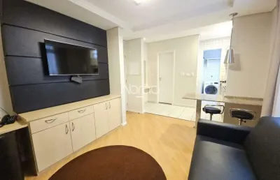 Apartamento mobiliado com 1 quarto com closet à venda no batel – 37 m² - residencial di lucca | ref. 527