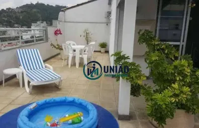 Cobertura com 4 dormitórios à venda, 197 m² por r$ 1.050.000,00 - santa rosa - niterói/rj