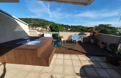 Cobertura com 4 quartos à venda, 200 m² por r$ 1.100.000 - piratininga - niterói/rj