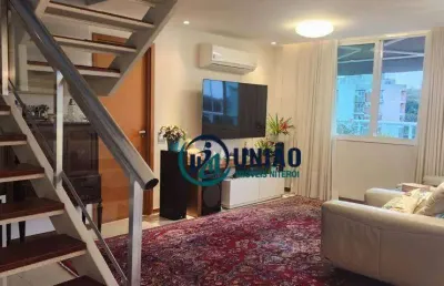 Cobertura com 4 quartos à venda, 245 m² por r$ 2.350.000 - boa viagem - niterói/rj