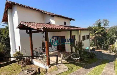 Excelente casa com 4 dormitórios, sendo 2 suítes, piscina, churrasqueira, terreno com 980 m2, à venda - maria paula - são gonçalo/rj