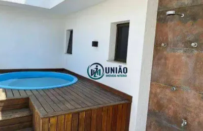 Raridade: excelente cobertura linear, com 2 dormitórios, sendo uma suíte, duas vagas, lazer completo!