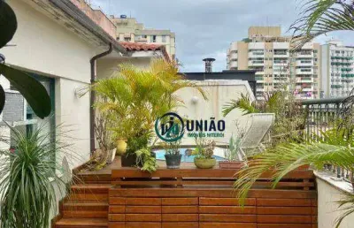Cobertura com 4 quartos à venda, 172 m² por r$ 1.160.000 - santa rosa - niterói/rj