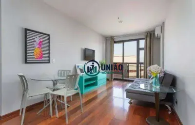 Apartamento/flat com 1 dormitório à venda, 50 m² por r$ 550.000 - boa viagem - niterói/rj