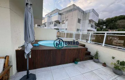 Cobertura com 3 dormitórios à venda, 169 m² por r$ 980.000,00 - santa rosa - niterói/rj
