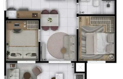 Apartamento com 2 quartos à venda na Avenida Giovanni Gronchi, 7020, Vila Andrade, São Paulo