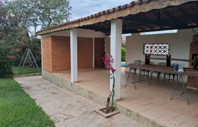 Chácara 1000 m² à 1 km da rod. raposo tavares/ área gourmet/ piscina/ araçoiaba