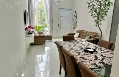 Casa mobiliada em condomínio 3 suítes/ 5 wc´s/ área gourmet/ ac. av. elias maluf