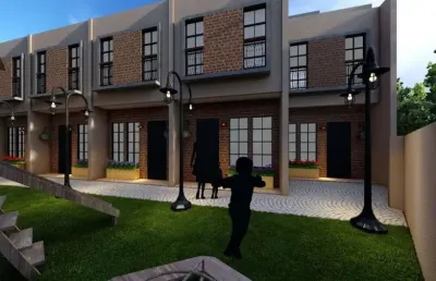 Sobrado novo em cond./ jd. europa/ 2 dorm./ área gourmet/ quintal/ só r$ 355 mil