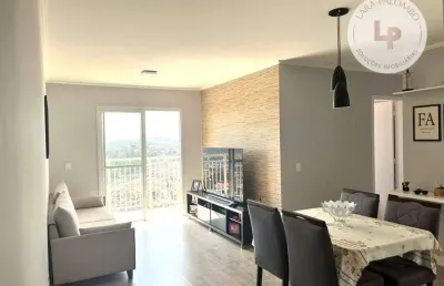 Apartamento com 3 dormitórios à venda, 72 m²  condominio morada dos pinheiros- várzea paulista/sp