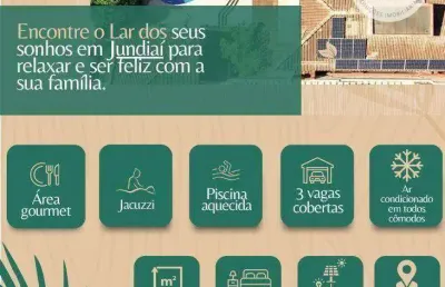 Casa com 5 dormitórios à venda, 488 m² por r$ 4.200.000,00 - jardim santa teresa - jundiaí/sp
