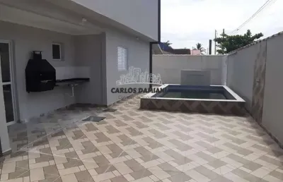 Casa sobreposta para venda em itanhaém, jardim grandesp, 2 dormitórios, 1 suíte, 2 banheiros, 2 vagas