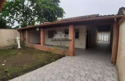 Casa para venda em itanhaém, jardim bopiranga, 2 dormitórios, 1 suíte, 3 banheiros, 6 vagas
