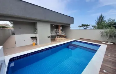 Casa para venda em itanhaém, santa julia, 3 dormitórios, 2 suítes, 3 banheiros, 2 vagas