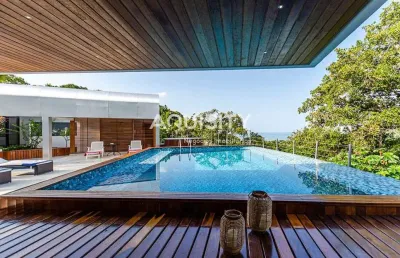 Casa com vista para o mar a venda na praia do iporanga - guarujá