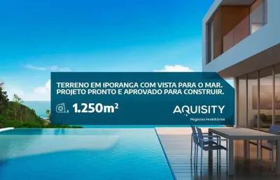 Terreno a venda com vista para o ma em iporanga  -  guarujá