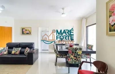 Amplo apartamento totalmente mobiliado a 450m da orla do itaguá!