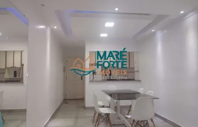 Apartamento mobiliado a menos de 100m da praia grande!!