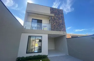 Casa com 3 quartos à venda na zabelê, 89, gralha azul, fazenda rio grande por r$ 750.000