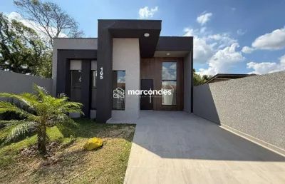 Casa com 3 quartos à venda na rua arapongas, 165, gralha azul, fazenda rio grande por r$ 500.000