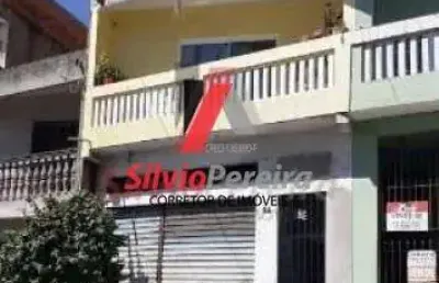 Sobrado sobre salão comercial para venda no bairro parque cruzeiro do sul, 3 dorm, 1 suíte, 100m²