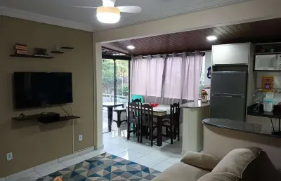 Apartamento mobiliado com 02 dormitórios e terraço - locação anual - bal. camboriú/sc