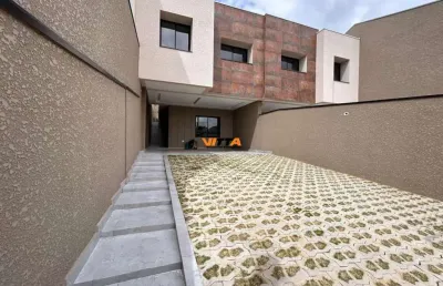 Casa sobrado à venda em araucária - novo e pronto para morar no bairro iguaçu
